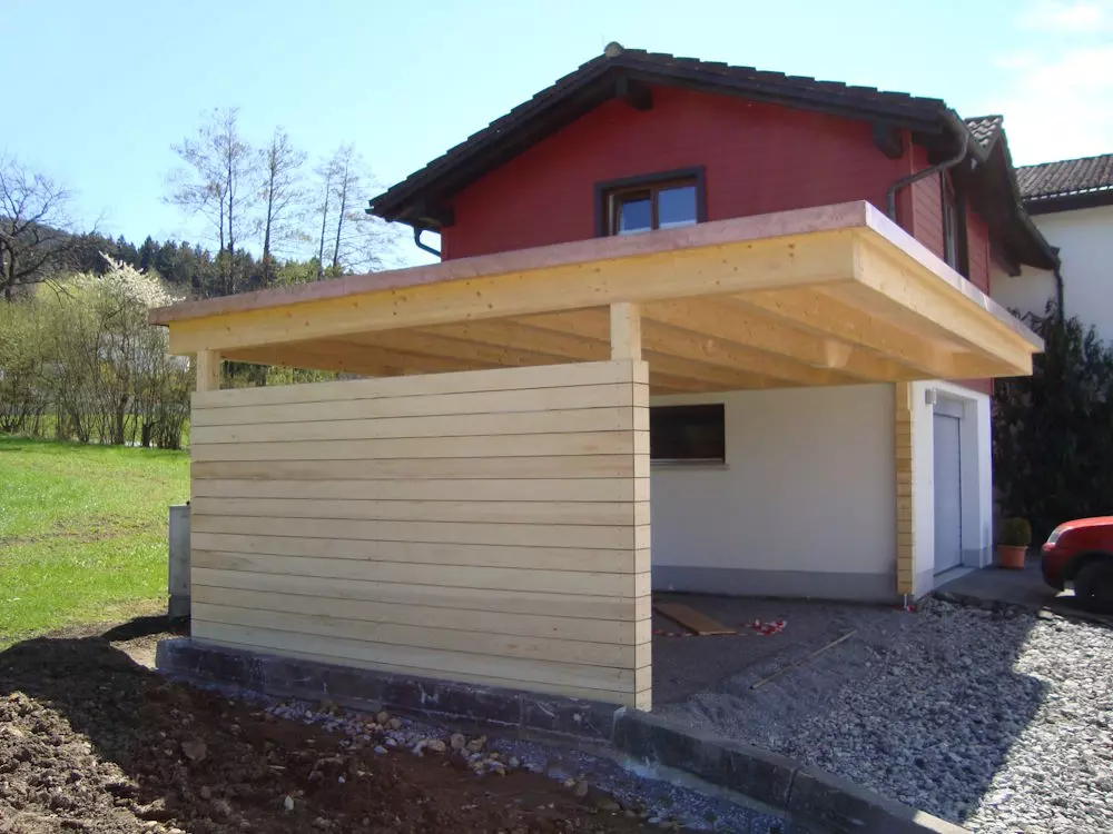 Carport, Berkmannbalkone, Hörbranz, Leiblachtal