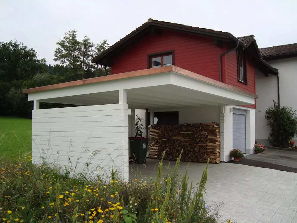 Carport, Berkmannbalkone, Hörbranz, Leiblachtal